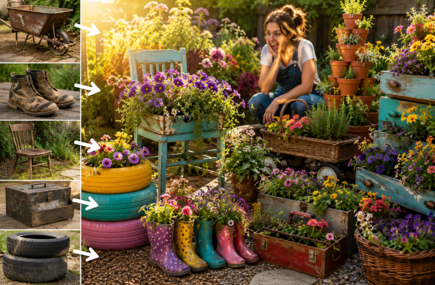 18 Creative Garden Planter Ideas That Will Instantly Transform Your Outdoor Space