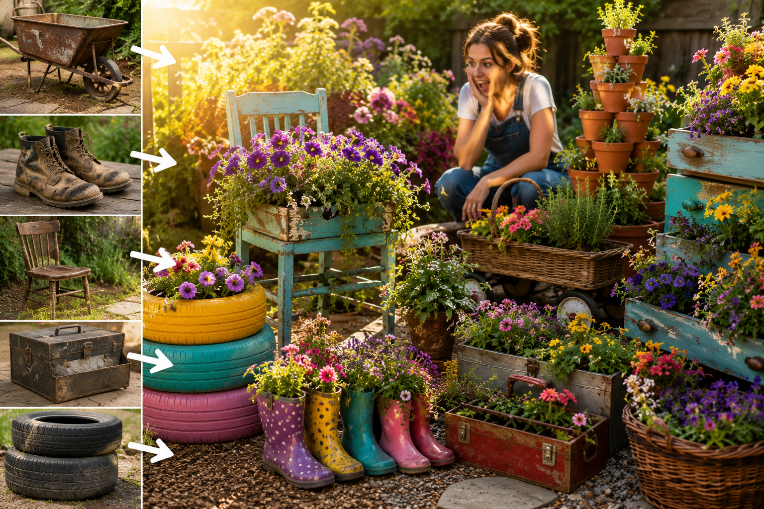 18 Creative Garden Planter Ideas That Will Instantly Transform Your Outdoor Space