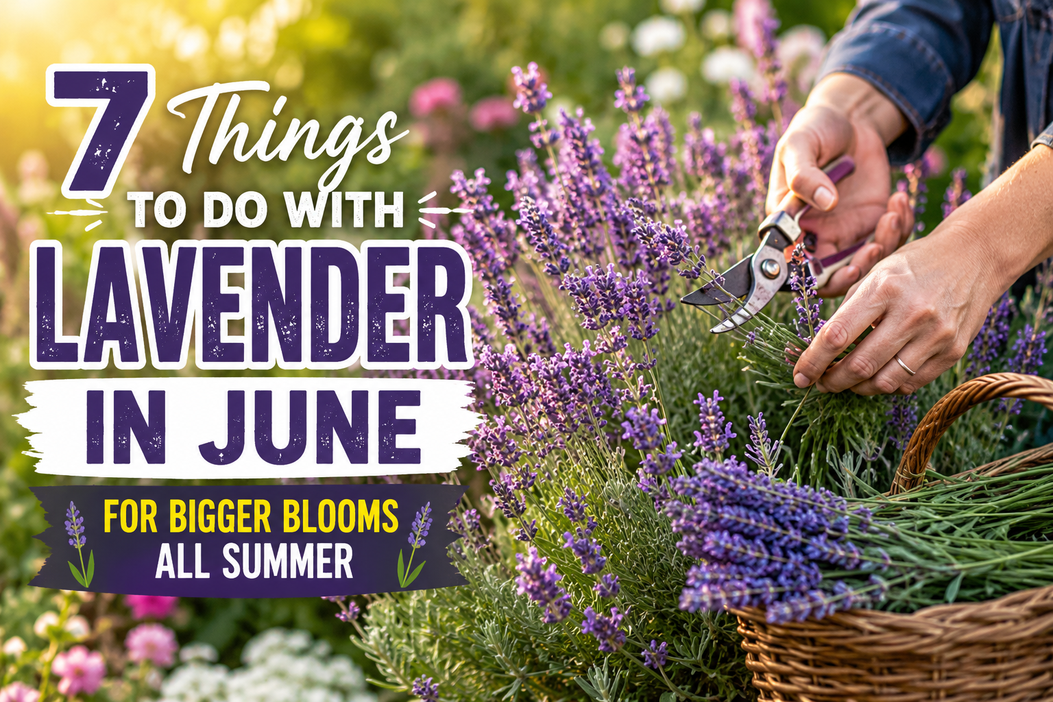 Lavender in June for Bigger Blooms and Healthier Growth All Summer