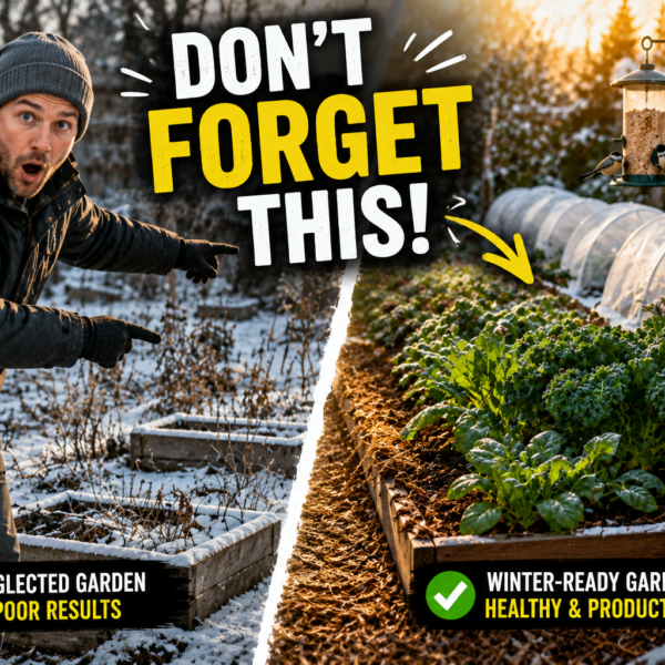 Winter garden contrast neglect vs productivity