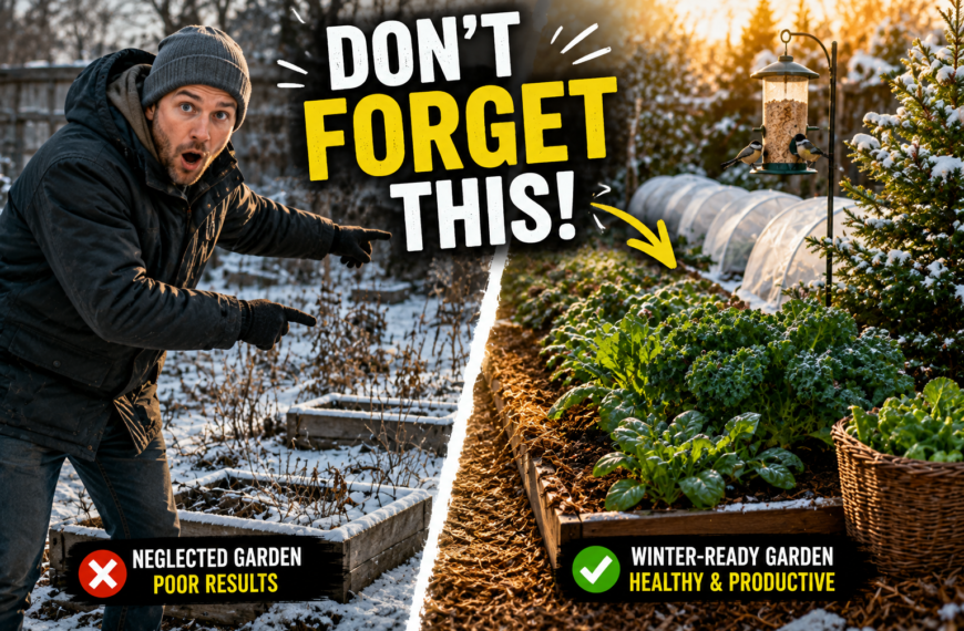Winter garden contrast neglect vs productivity